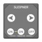 Preview: Side Power Touch panel singel, quadratisch