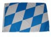 Flagge 20 x 30 cm BAYERN (Streifen weiss/blau)