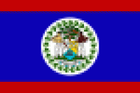 Flagge 30 x 45 cm BELIZE