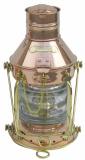 Ankerlampe, Kupfer/Messing, Petroleumbrenner, H: 32cm, Dm: 15cm