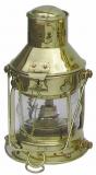 Ankerlampe, Messing, Petroleumbrenner, H: 24cm, Dm: 12cm