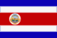 Flagge 20 x 30 cm COSTA RICA