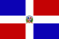 Flagge 20 x 30 cm DOMINIKANISCHE REPUBLIK