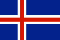 Flagge 20 x 30 cm ISLAND