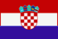 Flagge 20 x 30 cm KROATIEN