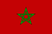 Flagge 30 x 45 cm MAROKKO