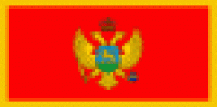 Flagge 20 x 30 cm MONTENEGRO