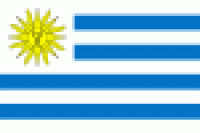 Flagge 20 x 30 cm URUGUAY