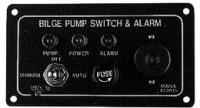 Bilge-Alarm mit Pumpenschalter 108x63,5mm