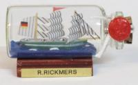 Flaschenschiff - Rickmer Rickmers, mini, L: 6cm