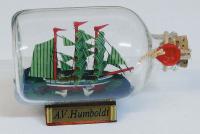 Flaschenschiff - Alexander von Humboldt, L: 9cm
