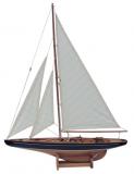 Segel-Yacht, Holz mit Stoffsegel, L: 60cm, H: 80cm