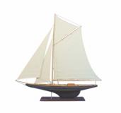 Segler-Yacht, Holz mit Stoffsegel, L: 102cm, H: 109cm