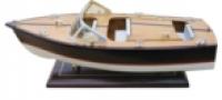 Italienisches Sportboot, Holz, L: 35cm, H: 13,5cm