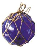 Fischer-Kugel, blau, Glas mit Netz, Dm: 17,5cm