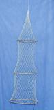 Fischreuse mit 3 Ringen, L: 100cm