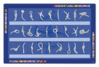 Platz-Untersetzer, Knoten deutschsprachig, Plastik, 43x29cm