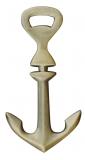 Flaschenoeffner - Anker, Messing antik, 14cm