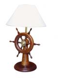 Lampe - Steuerstand, Holz, elektrisch 230V, H: 55cm, Dm: 21,5/35