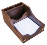 Zettel-Stift-Box, Holz, 11,5x17x8cm