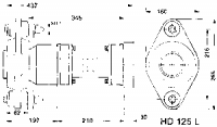 A-Flex Homokinetisches Antriebssystem Modell HD125, Satz