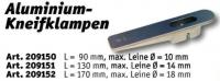 Aluminium Klampe L=130mm