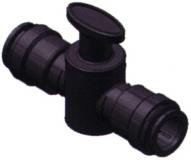 Anschluss mit Hahn, 15mm