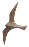 Wandhaenger - Moewe, Holz, 17,5cm