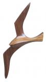 Wandhaenger - Moewe, Holz, 25,5cm