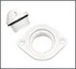 Polyamid-Borddurchlaesse, oval,mit Dichtungsring + Loecher