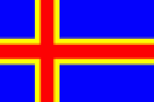 Flagge 40 x 60 cm ALAND-INSELN