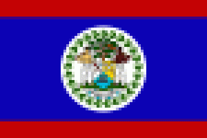 Flagge 20 x 30 cm BELIZE
