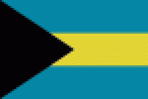 Flagge 20 x 30 cm BAHAMAS