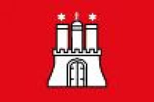 Flagge 20 x 30 cm HAMBURG