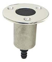 Flaggenstockhalter für 25mm mit Wasserabl. 1/2"