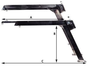 Davit Niro Mit Tau, Block Und Winsch / Teleskop.-ausfuehrung