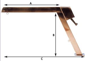 Davit Niro Mit Tau, Block Und Winsch. Feste Ausfuehrung-gross
